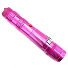 Pink Defense Metal Military Stun Gun 300 Million Volt Rechargeable Flashlight