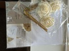 Wedding Table Decoration Set 48pcs White Gold Place Cards Artificial Flowers