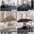 30 Tiles 28 Sq Ft Self Adhesive Carpet Tile Square Peel Stick Non-slip Floor Mat