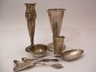  800    830 Silver Scrap Lot W  Important Brodrene Lohne Vase 351 Grams