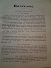 Lacrosse Rare Old Antique Article Origin History Nature Laws Of The Game 1890