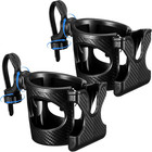 2 Pieces Cart Cup Holder With Phone Holder 2 In 1 Adjustable Cart Accessories   