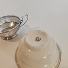 Gorham  925 Sterling Silver Cup Holder   Lenox Bouillon Cup