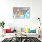 Map Of The United States Of America - Poster   Print  usa Map 