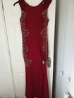 Lipsy Maxi Dress 12 Lace Side Front  Split Evening Party Occasion Prom Wedding