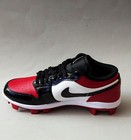 Nike Air Jordan 1 Retro Mcs Low Baseball Cleats Mens 9 5 Red Black Cj8524-600