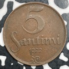 1922 Latvia 5 Santimi Lot f7912