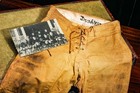 Authentic Antique Canvas Youth Football Pants Game Worn Team Memorabilia Uniform