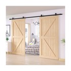 Winsoon 6 6ft Winsoon Antique Top Mount Double Sliding Barn Wood Door Hardwar   