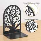 Vfine Bookends 1 Pair  Black Metal Book Ends  Bookends For Shelves  Unique Decor