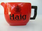 Vintage Carlton Ware Haig Scotch Whisky Bar Jug Water Jug Advertising Red  f52