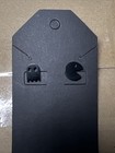 Pac-man Stainless Steel Black Stud Earrings Unisex New