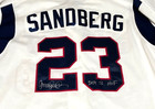 2009 Ryne Sandberg Chicago Cubs Game Worn Used Signed Jersey 3x Loa  coa Mears