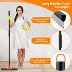 Floor Squeegee Heavy Duty  17 Inch Rubber Blade  60 Inch Long Aluminum Handle  M
