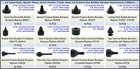 160 Pcs Black Automotive Rubber Bumper Assortment  Stop