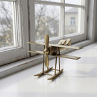 Handmade Antique Style Brass Airplane Model  Prop Plane Collectible  Home Decor