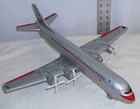 American Airlines Lockheed L-188 Electra 4 Engine Airplane Battery Tin Toy