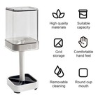 Bathroom Dustproof Toothbrush Holder Toothpaste Stand Storage Rack With Cup Us
