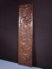 49  Tall French Antique Deep Carved Louis Xv Panel Solid Oak Wood With Cherubs