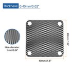 10pcs Pc Dust Filter 40x40mm Pvc Computer Case Cooler Mesh Cover Fan Grill Black
