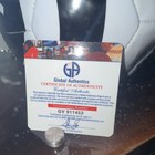 Cristiano Ronaldo Signed Juventus Soccer Ball Ga Coa Display Case