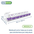 Weekly Pill Case With Compartments  Day Pill Box Organizer  Medicine Planner 
