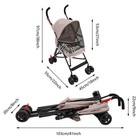 Pet Stroller 4 Wheels Folding Waterproof Portable Travel Cat Dog Stroller Us