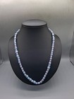 Authentic Old Blue   White Venetian Trade Beads Necklace