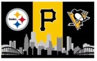 Pittsburgh Teams 3x5 Flag Foot Steelers  Pirates  Penguins Free Ship Usa Seller
