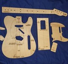 Guitar Body  Neck  pickguard Router Template Set 4standard Tele Parts 3ply Tset