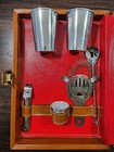 Vintage Trav-l-bar Travel Cocktail Set Mr  Boston Deluxe Official Bartender s   