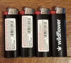 Bic New Lot Of 4 Printed Lighters Cannabis Fire Mood City Wildflower Promo 1a