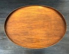 Antique - Mid-century Mersman Lyre Harp Base Oval Side Table   Duncan Phyfe A1