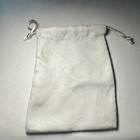 Kendra Scott Jewelry Pouch Bag Gift Box Storage Dust Bag Drawstring White Gold