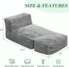 Bean Bag Chair Big Bean Bag Lounger For Adults Bean Bag Couch With Memory Foam