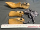 Lot 3 Vtg Cobbler Shoe Maker Wood Shoe Molds Ladies 4 5 Aaaa Vulcan Child 5e 840