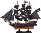 Vintage Wooden Black Pearl Black Sails Limited Model Pirate Ship 15  Model Decor