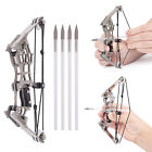 Mini Compound Bow Metal Material With 12pcs Arrows For Adult Targeting
