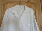 Lab Coat Long Jacket Mens 44 White 100  Cotton Medical Doctor Pockets 22-2wt