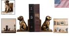 Elegant Antique Gold Dog Book Ends For Heavy Books - Ideal Gift For Dog Lovers