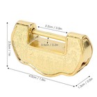 Vintage Lock Key Zinc Alloy Vintage Horizontal Open Brass Padlock With Key