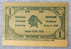Huntington Indiana Centennial Celebration Booklet 1948   3 Wooden Nickels