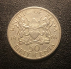 1966 Kenya 50 Cent Coin