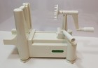 Spiralizer  5 Blade Manual Spiral Vegetable Slicer   White  Strong heavy Duty