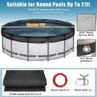 21 Ft Pool Leaf Net Cover For Above Ground Pools  Ultra-fine 0 15       Mesh Pool   