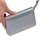 24 Slots Nail Stamping Plate Holder Case Round Square Laser Rainbow Silver