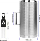 12  X 6  Stainless Steel Guiro Instrument Latin Percussion Metal Guiro Shaker Wi