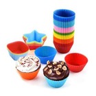 20 Pcs Silicone Cake Muffin Chocolate Cupcake Liner Baking Cup Cookie Mold