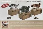 New Berkshire Hungry Eating Dog Coin Bank Money Saving Box Piggy Bank - Blk whte