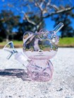 4 5 Inch Cute Pink Kitty Glass Bong Quality Tobacco Smoking Water Pipe Hookah
